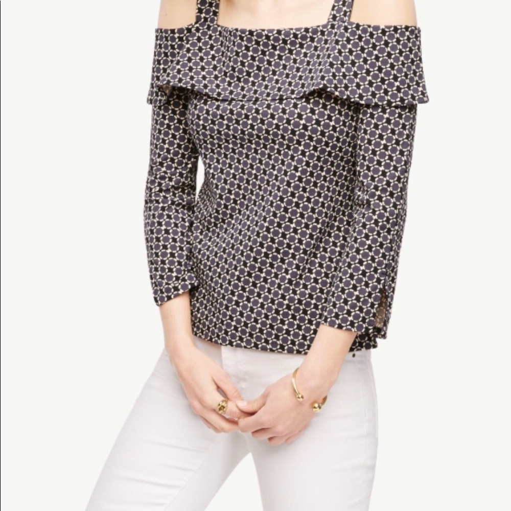 Ann Taylor cold shoulder blouse